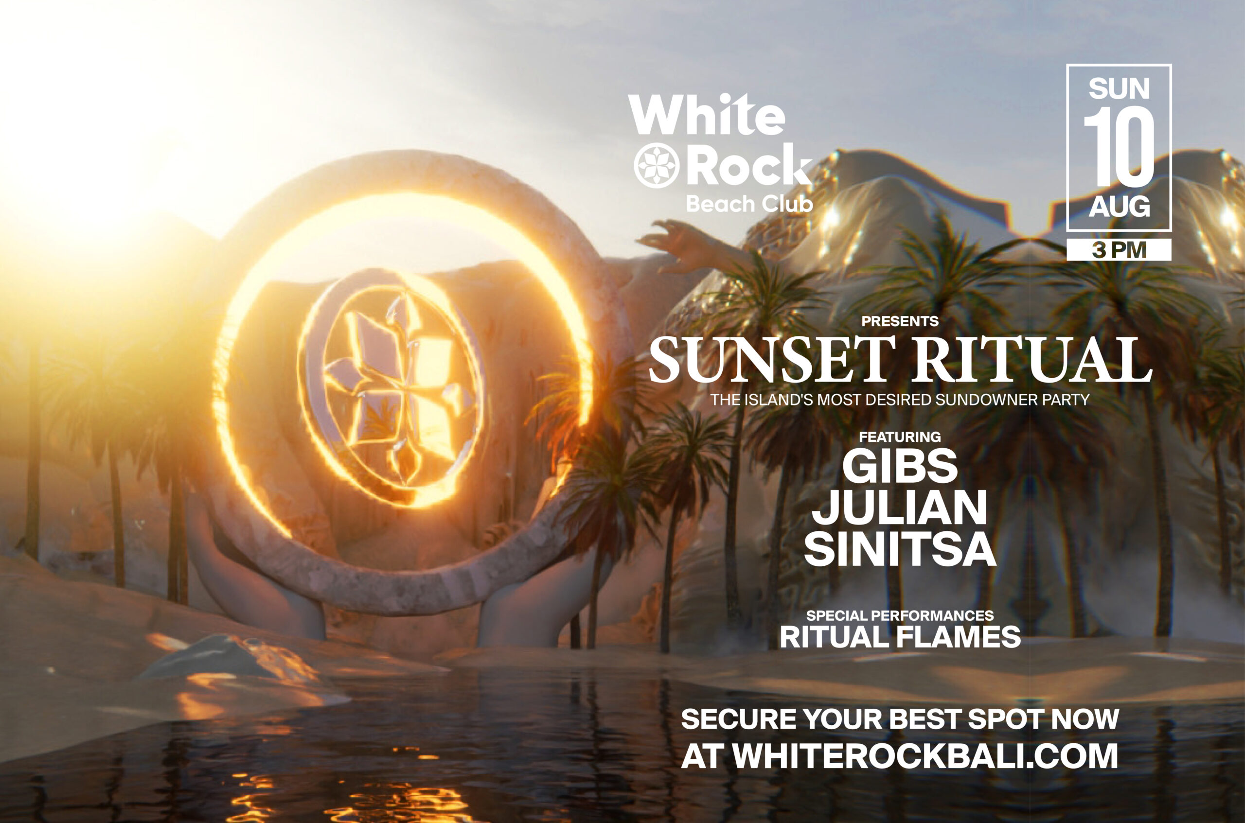 Sunset Ritual-White Rock-Melasti-Balifoodandtravel