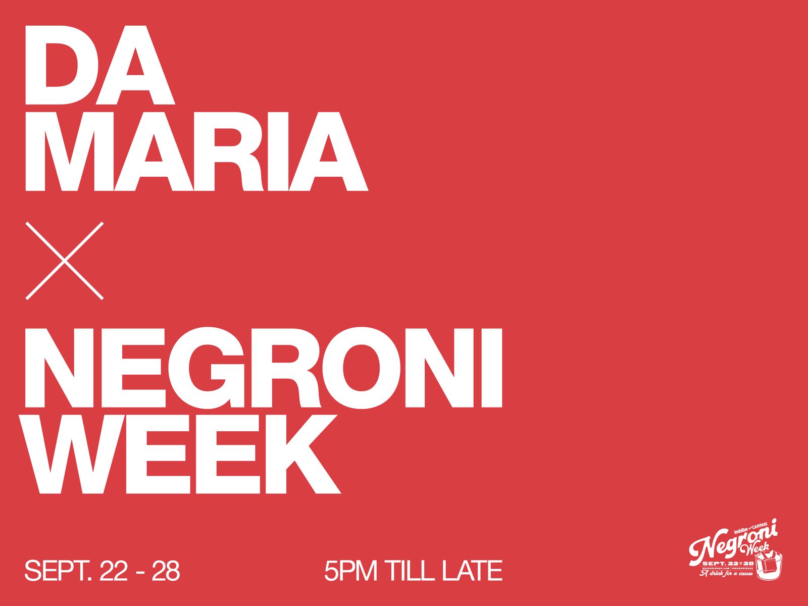 Da Maria Negroni Week 2025