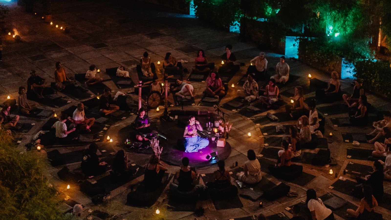 purnama, bamboo green, sound meditation and dinner